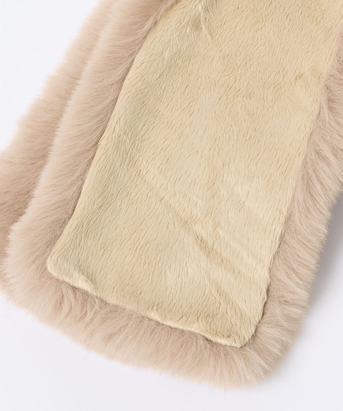 Andemiu（アンデミュウ）の「フェイクファーティペット966427（マフラー・レディース・モカ/ブルーグレー/ベージュ・FREE）」の7枚目の写真