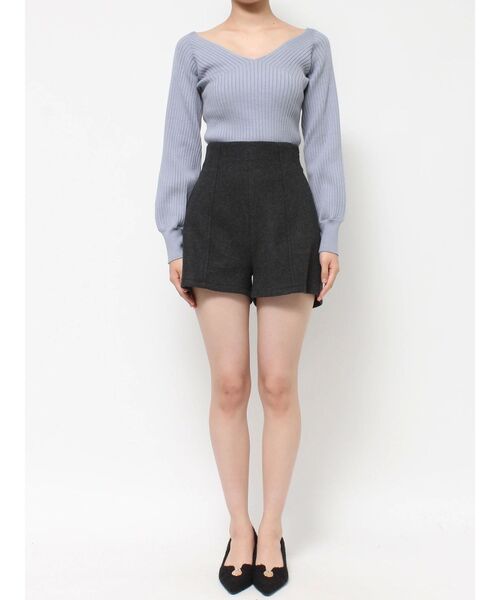 RESEXXY（リゼクシー）の「ベーシックハイウエストショートパンツ（その他パンツ・レディース・アイボリー/ブラック/ブラウン・FREE）」の19枚目の写真