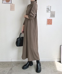 Futier land | ハイネックニットロングワンピース(ワンピース)