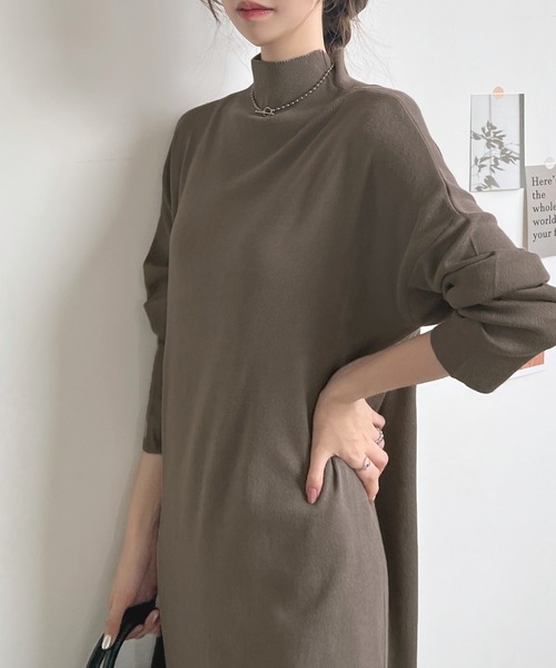 theory luxe ハイネックニットロングワンピース 美品✨ セオリーリュクス ハイネック ニットロングワンピース