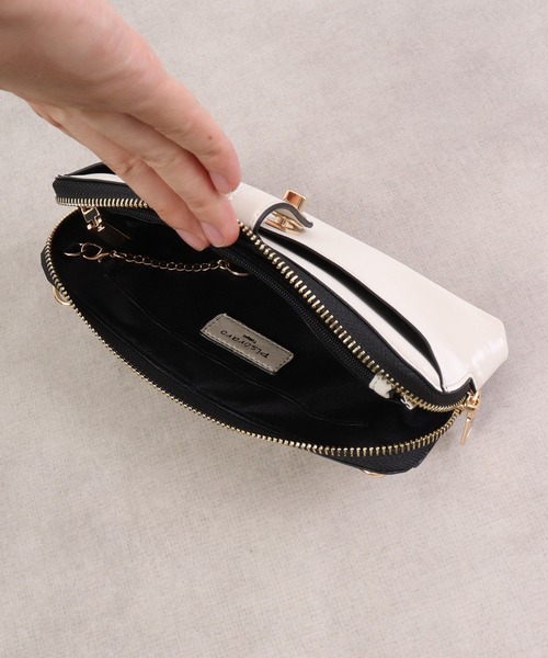 セール】Pisoraro 捻り金具 横型スマホポシェット（ショルダーバッグ
