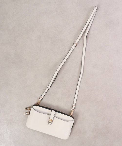 セール】Pisoraro 捻り金具 横型スマホポシェット（ショルダーバッグ