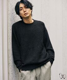 417 EDIFICE | 【E. / イードット】ファンシーヤーン サドルショルダーニット(ニット/セーター)