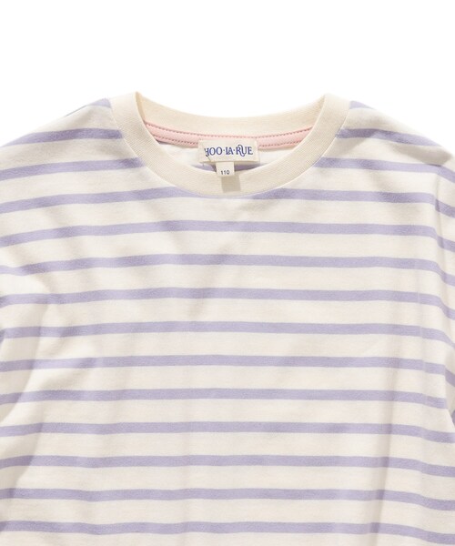 SHOO・LA・RUE（シューラルー）の「◆【110-140cm】袖タック長袖プルオーバー（Tシャツ/カットソー・キッズ・グリーン系/ブラック系2/ライトパープル/ライトブルー・14/12/11/13）」の8枚目の写真