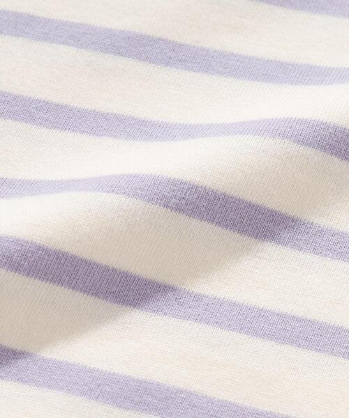 SHOO・LA・RUE（シューラルー）の「◆【110-140cm】袖タック長袖プルオーバー（Tシャツ/カットソー・キッズ・グリーン系/ブラック系2/ライトパープル/ライトブルー・14/12/11/13）」の11枚目の写真