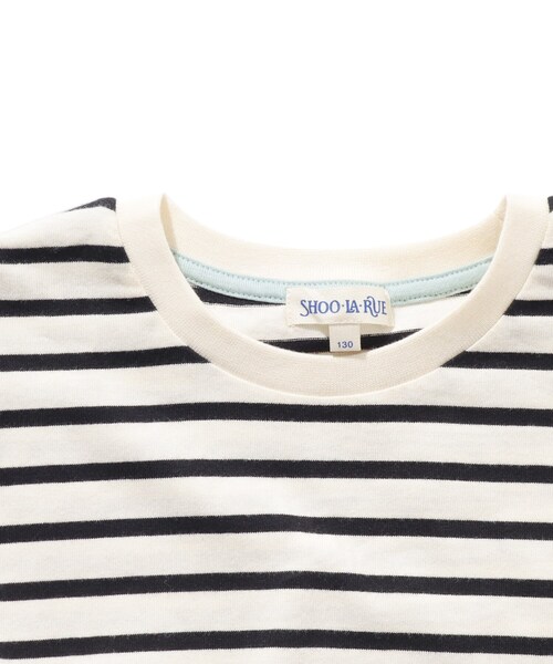 SHOO・LA・RUE（シューラルー）の「◆【110-140cm】袖タック長袖プルオーバー（Tシャツ/カットソー・キッズ・グリーン系/ブラック系2/ライトパープル/ライトブルー・14/12/11/13）」の14枚目の写真