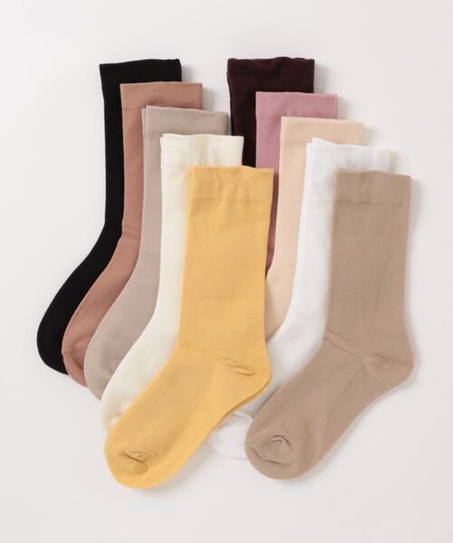 「kakko」(カッコ)の「レディース クルーソックス 10足セット(ソックス/靴下・レディース・C/D/E/A/B・FREE)」の10枚目の写真