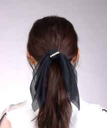 Three Four Time | シフォンリボンパールヘアゴム(ヘアゴム)