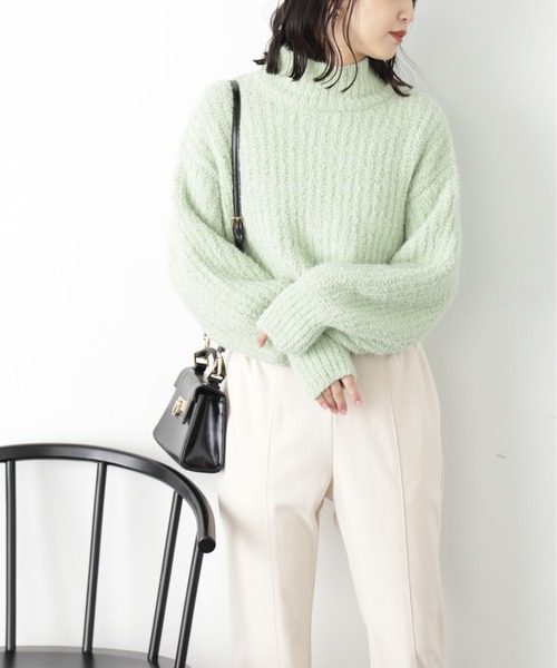 FREE'S MART（フリーズマート）の「◆フェザーモールハイネックニット（ニット/セーター・レディース・ピンク/ホワイト/ライトグリーン/チャコールグレー・FREE）」の13枚目の写真