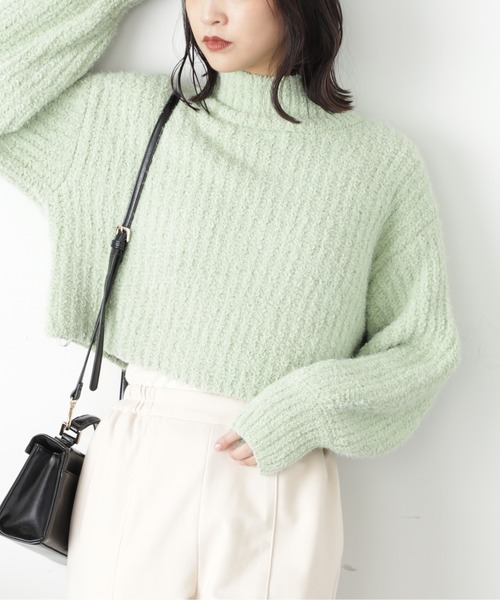 FREE'S MART（フリーズマート）の「◆フェザーモールハイネックニット（ニット/セーター・レディース・ピンク/ホワイト/ライトグリーン/チャコールグレー・FREE）」の22枚目の写真