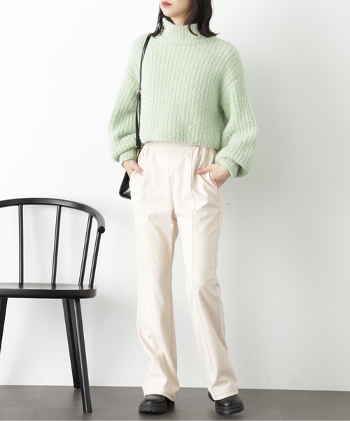 FREE'S MART（フリーズマート）の「◆フェザーモールハイネックニット（ニット/セーター・レディース・ピンク/ホワイト/ライトグリーン/チャコールグレー・FREE）」の18枚目の写真