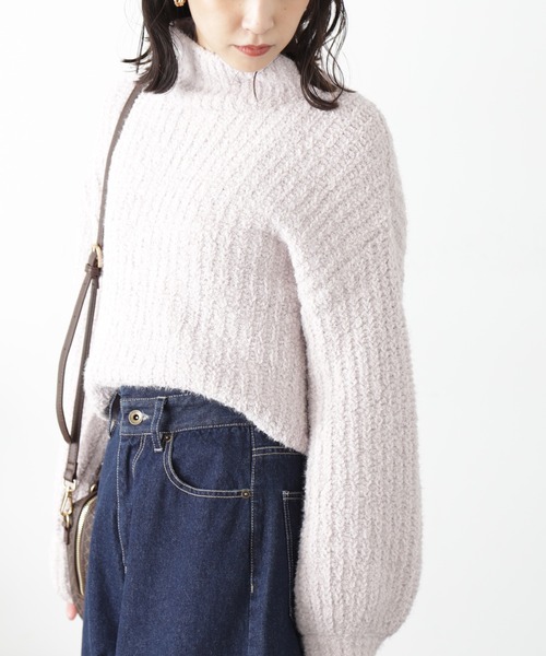 FREE'S MART（フリーズマート）の「◆フェザーモールハイネックニット（ニット/セーター・レディース・ピンク/ホワイト/ライトグリーン/チャコールグレー・FREE）」の20枚目の写真