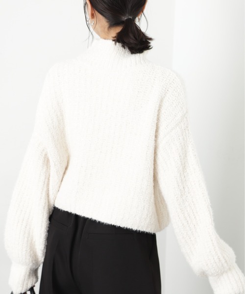 FREE'S MART（フリーズマート）の「◆フェザーモールハイネックニット（ニット/セーター・レディース・ピンク/ホワイト/ライトグリーン/チャコールグレー・FREE）」の12枚目の写真