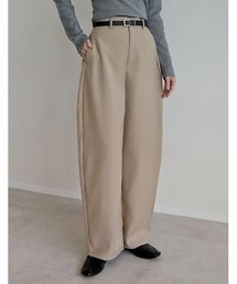 Re:EDIT | [話題のカーブパンツ][全骨格◎/体型拾わず美脚見え][販売枚数3.5万枚突破][お気に入り登録数4.5万][低身長/高身長/大きいサイズ有]ソフトツイルカーブパンツ(その他パンツ)