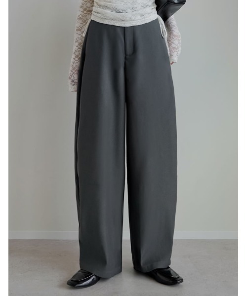 セール】[話題のカーブパンツ][全骨格◎/体型拾わず美脚見え][販売枚数