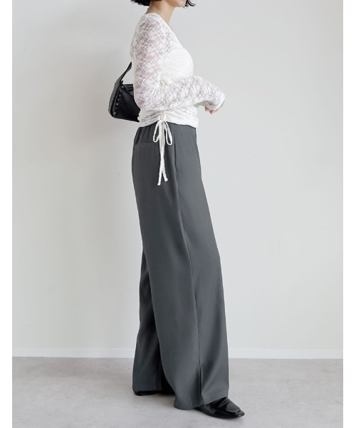 セール】[話題のカーブパンツ][全骨格◎/体型拾わず美脚見え][販売枚数