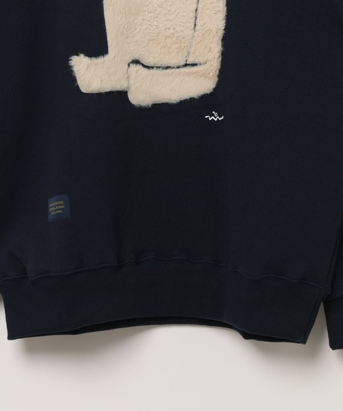 GROUNDWORK(グラウンドワーク)の「【UNISEX】GROUNDWORK/モンスタープルオーバー(裏起毛)(スウェット・レディース・グリーン/ブラック/グレー/ネイビー/ブルー/アイボリー/その他1/ダークグレー・SMALL/MEDIUM/LARGE)」の10枚目の写真