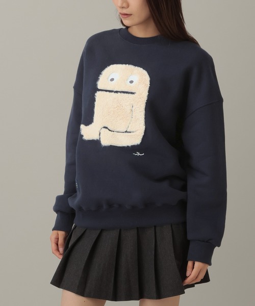 GROUNDWORK(グラウンドワーク)の「【UNISEX】GROUNDWORK/モンスタープルオーバー(裏起毛)(スウェット・レディース・グリーン/ブラック/グレー/ネイビー/ブルー/アイボリー/その他1/ダークグレー・SMALL/MEDIUM/LARGE)」の16枚目の写真