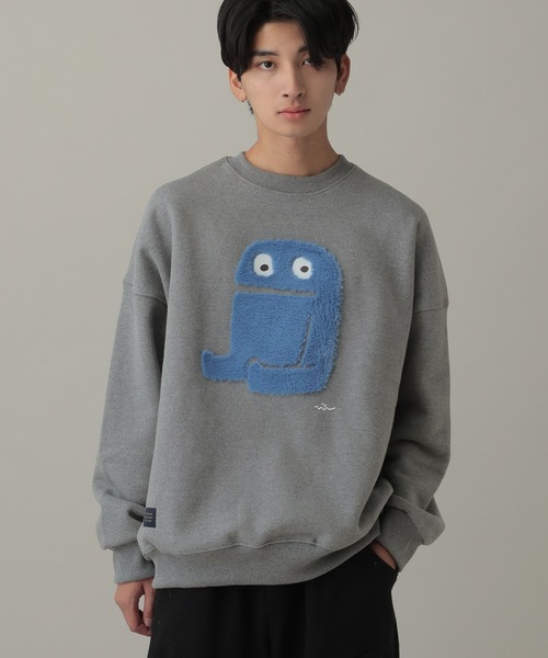 GROUNDWORK(グラウンドワーク)の「【UNISEX】GROUNDWORK/モンスタープルオーバー(裏起毛)(スウェット・レディース・グリーン/ブラック/グレー/ネイビー/ブルー/アイボリー/その他1/ダークグレー・SMALL/MEDIUM/LARGE)」の22枚目の写真
