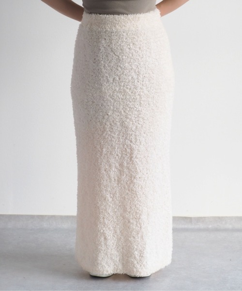 cepo（セポ）の「リボンヤーンニットスカート（スカート・レディース・グレー/オフホワイト・M）」の13枚目の写真