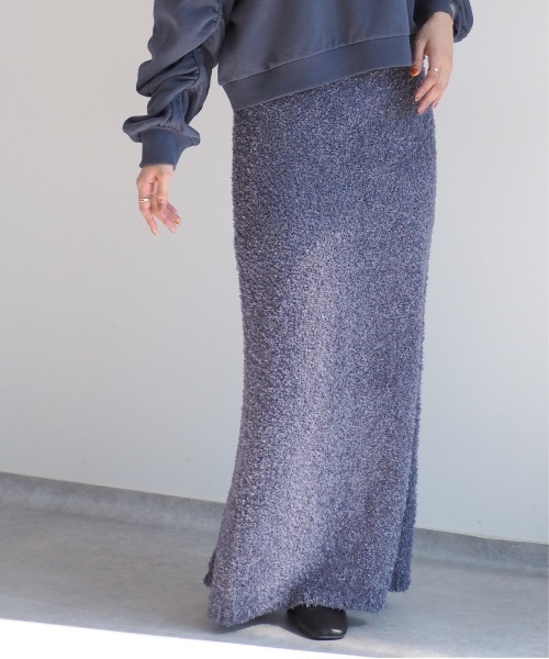 cepo（セポ）の「リボンヤーンニットスカート（スカート・レディース・グレー/オフホワイト・M）」の21枚目の写真