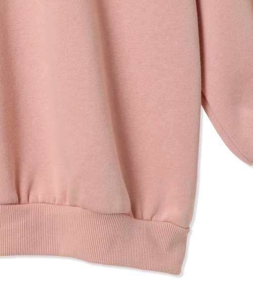 Amourire girl（アムリールガール）の「リボン刺繍 裏起毛BIGプルオーバー(130cm～160cm)（スウェット・キッズ・ブラック/オフホワイト/サックスブルー/ピンク・140cm/130cm/150cm/160cm）」の17枚目の写真