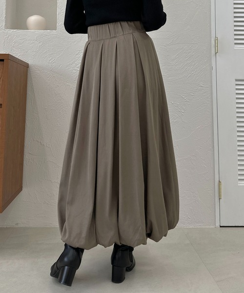 apres jour clair（アプレジュールクレア）の「【apres jour clair】バルーンスカート【ZOZOTOWN限定アイテム】（スカート・レディース・ブラック/グレイッシュベージュ/ベージュ・フリー/X-LARGE）」の17枚目の写真