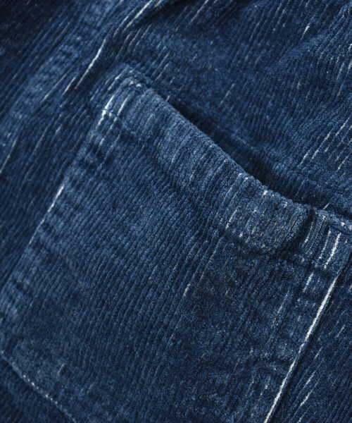 SLAP SLIP（スラップスリップ）の「【お揃い】ハートチャーム付きデニムコールテン台形スカート(90~130cm)（デニムスカート・キッズ・ネイビー/ブルー・110cm/100cm/130cm/120cm/90cm）」の15枚目の写真