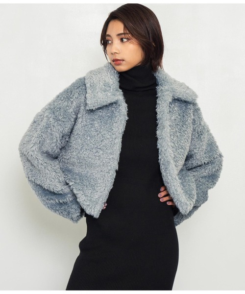 ANAYI フェイクファーリバーシブルジャケット ANAYI｜フェイクミンクファーブルゾン | Rakuten Fashion(楽天