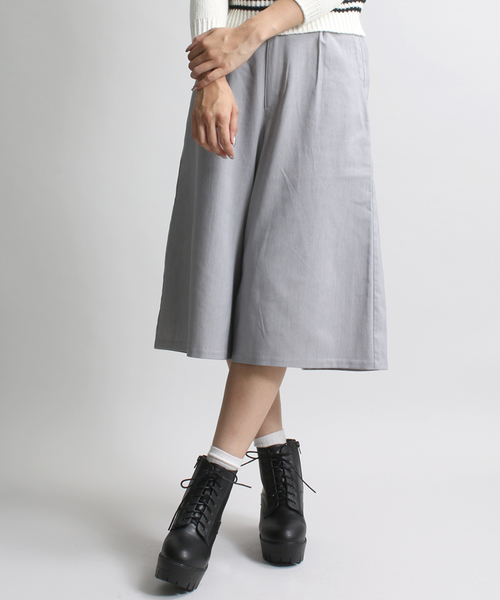 WEGO(ウィゴー)の「WEGO/ ガウチョパンツ(その他パンツ・レディース・ライトグレー/ブラック/ブルー系その他/ブラック系その他/オレンジ・FREE)」の1枚目の写真