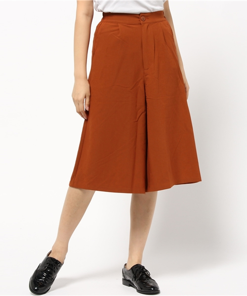 WEGO(ウィゴー)の「WEGO/ ガウチョパンツ(その他パンツ・レディース・ライトグレー/ブラック/ブルー系その他/ブラック系その他/オレンジ・FREE)」の5枚目の写真