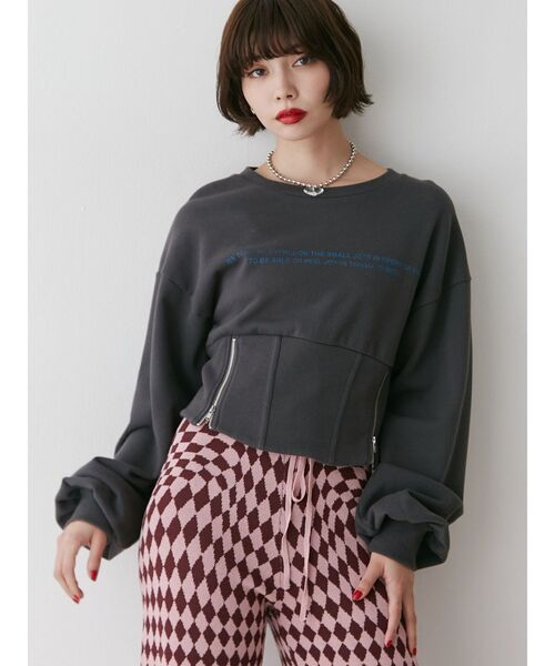 jouetie(ジュエティ)の「コルセットプルオーバー(スウェット・レディース・レッド/ブラック/アイボリー・MEDIUM)」の21枚目の写真