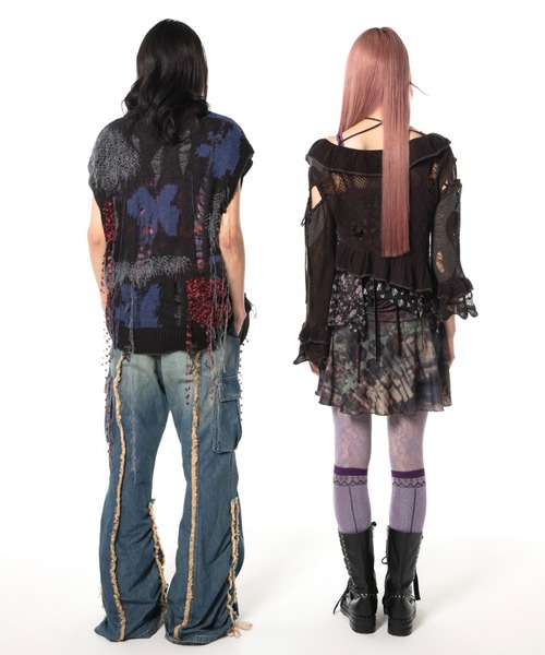 rurumu:（ルルムウ）の「rurumu:/ルルムウ/witch craft high socks（ソックス/靴下・レディース・ブラック/ピンク/パープル/ベージュ・FREE）」の20枚目の写真