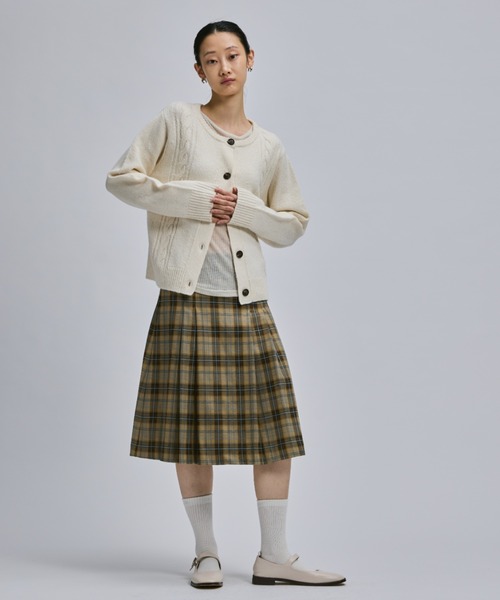 LOW WAIST MIDI PLEATS SKIRT / ローウエストミディ丈プリーツスカート（スカート）｜FEKETE（フェケテ）