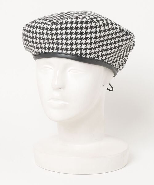 PHILLY（フィリー）の「WC/チドリガラパイピングベレー（ハンチング/ベレー帽・レディース・ブラック・FREE）」の6枚目の写真