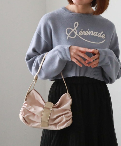 archives（アルシーヴ）の「リボンタックバッグ（ボディバッグ/ウエストポーチ・レディース・ブラック/アイボリー・FREE）」の13枚目の写真