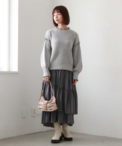 archives（アルシーヴ）の「リボンタックバッグ（ボディバッグ/ウエストポーチ・レディース・ブラック/アイボリー・FREE）」の20枚目の写真