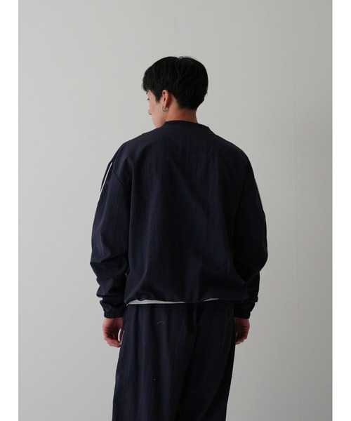 Bargiee（バージー）の「スウォッシュ ナイロン ジャケット トップス 撥水 防水 ユニセックス（ナイロンジャケット・メンズ・ブラック/サンドベージュ/ネイビー・FREE）」の21枚目の写真