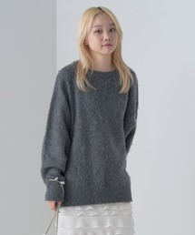 WHIMSIC | 【UNISEX】ブラッシュドダブルジャガードニットプルオーバー(ニット/セーター)