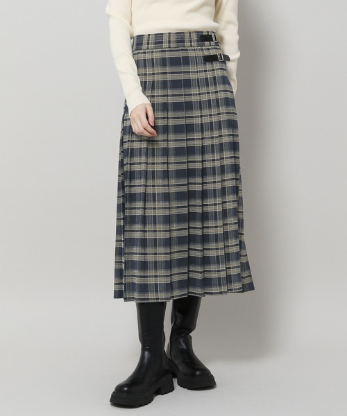 3.3 Field Trip （3.3フィールドトリップ）の「3.3 Field Trip／チェックロングスカート　 2995582（スカート・レディース・ネイビー/グレー・FREE）」の12枚目の写真