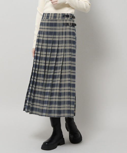 3.3 Field Trip （3.3フィールドトリップ）の「3.3 Field Trip／チェックロングスカート　 2995582（スカート・レディース・ネイビー/グレー・FREE）」の13枚目の写真