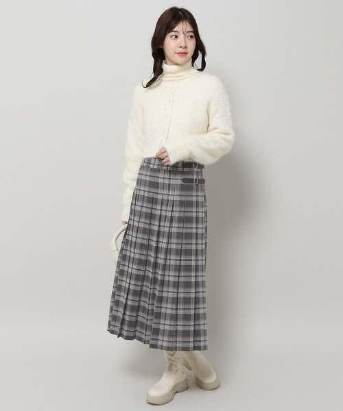 3.3 Field Trip （3.3フィールドトリップ）の「3.3 Field Trip／チェックロングスカート　 2995582（スカート・レディース・ネイビー/グレー・FREE）」の16枚目の写真