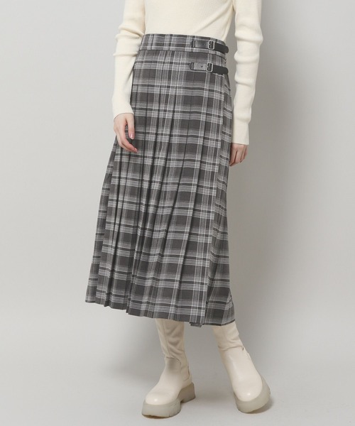 3.3 Field Trip （3.3フィールドトリップ）の「3.3 Field Trip／チェックロングスカート　 2995582（スカート・レディース・ネイビー/グレー・FREE）」の18枚目の写真