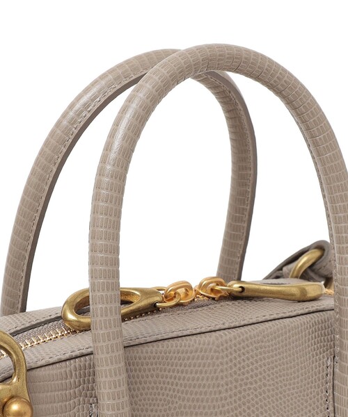 TOFF&LOADSTONE(トフアンドロードストーン)の「TOFF&LOADSTONE:Jolie mini boston lizard(イエロー)(ボストンバッグ・レディース・イエロー・ONE SIZE)」の5枚目の写真