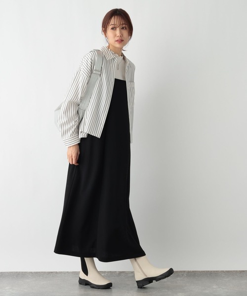 GLOBAL WORK（グローバルワーク）の「365日マイスタイルクロップドシャツ/987172（シャツ/ブラウス・レディース・オフホワイト/ストライプ/ホワイト系その他/ブルー系その他7/ライトブルー/イエロー・FREE）」の15枚目の写真