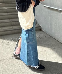 RODEO CROWNS WIDE BOWL | デニムカーゴマキシスカート(デニムスカート)