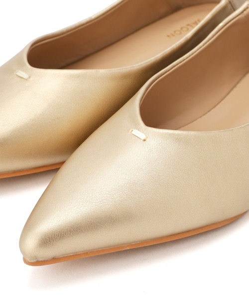 saloon（サルーン）の「SALOON(サルーン)/《再入荷・新色追加》ポインテッドパンプス（パンプス・レディース・ゴールド/シルバー/ブラック/ブラック系その他/ブラウン系その他・S/M/L）」の13枚目の写真