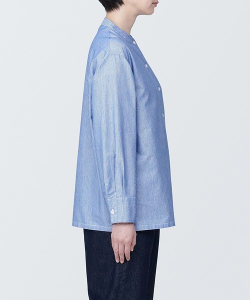 無印良品（ムジルシリョウヒン）の「婦人　和紙混ブラウス（シャツ/ブラウス・レディース・ピンク/ホワイト/ブルー・XL/M/L/S）」の14枚目の写真