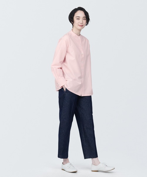 無印良品（ムジルシリョウヒン）の「婦人　和紙混ブラウス（シャツ/ブラウス・レディース・ピンク/ホワイト/ブルー・XL/M/L/S）」の21枚目の写真