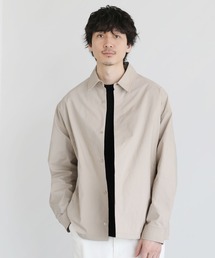 LIL VENDARS（リルヴェンダース）の「ルーズシルエット比翼シャツジャケット（ナイロンジャケット）」